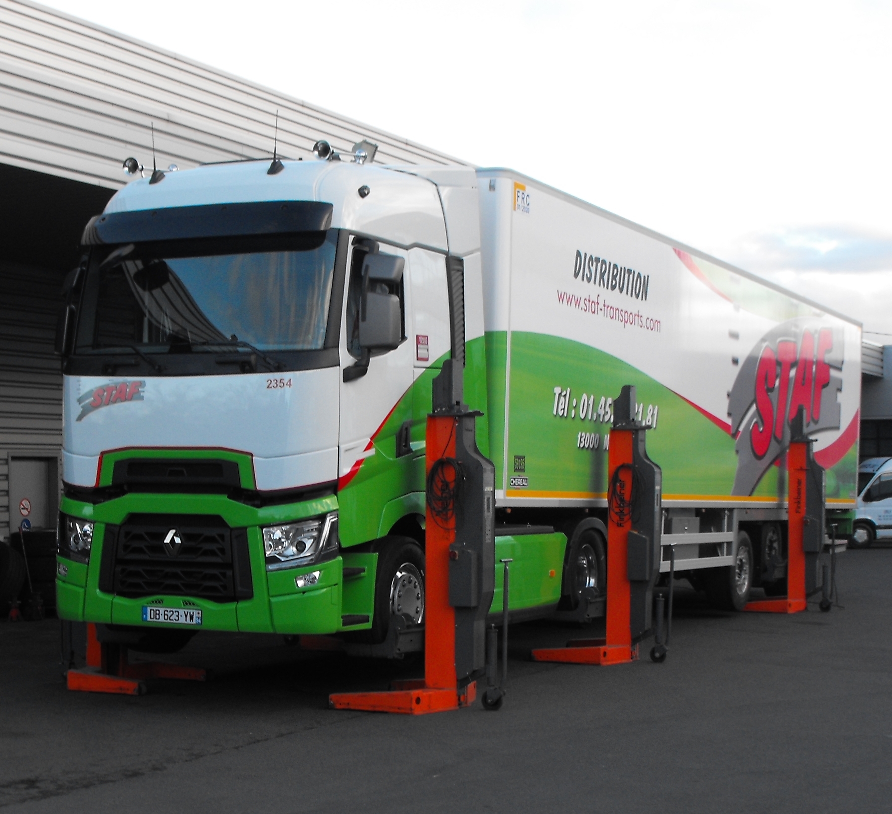 Pont à colonne mobile